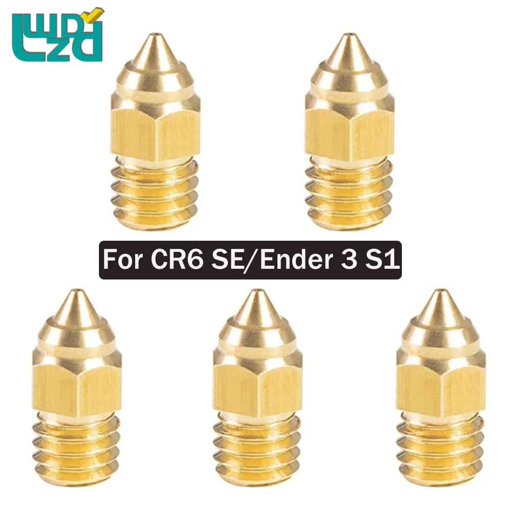 5Pcs CR-6 SE Brass Nozzle 0.4mm Brass Nozzle M6 Thread For Ender-3 S1 CR10 Brass Nozzles 3D Printer Parts Creative 3D Print Head
5Pcs CR-6 SE Brass Nozzle 0.4mm Brass Nozzle M6 Thread For Ender-3 S1 CR10 Brass Nozzles 3D Printer Parts Creative 3D Print Head