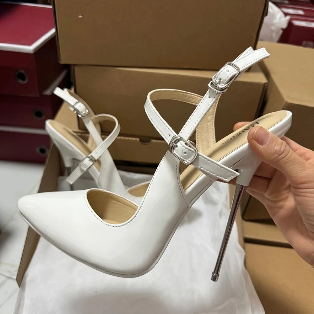 Сексуальные туфли-лодочки на высоком металлическом каблуке 16 см на заказ, сексуальные туфли-лодочки с острым носком, фетиш-модель для косплея, вечерние туфли унисекс для трансвеститов
Сексуальные туфли-лодочки на высоком металлическом каблуке 16 см на заказ, сексуальные туфли-лодочки с острым носком, фетиш-модель для косплея, вечерние туфли унисекс для трансвеститов