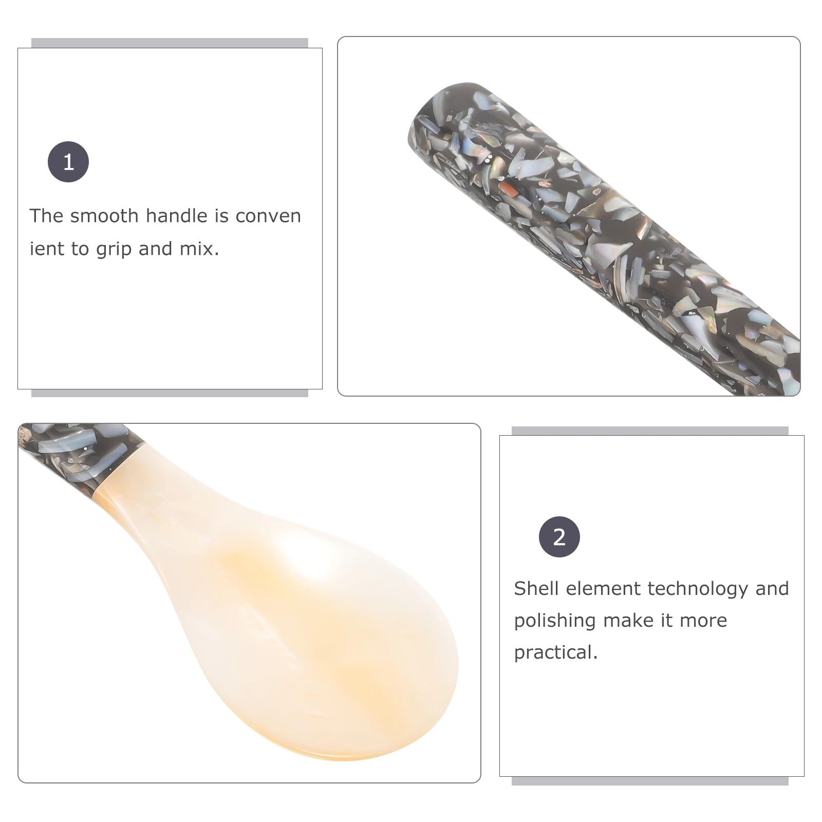 Shell Spoon Black Floral 12cm Safe Light Dessert Coffee Ice Cream Caviar Spoon Easy Clean Smooth Surface Kitchen Barware
Shell Spoon Black Floral 12cm Safe Light Dessert Coffee Ice Cream Caviar Spoon Easy Clean Smooth Surface Kitchen Barware