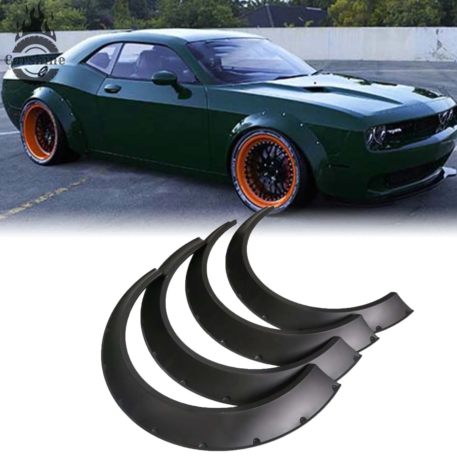 4PCS Fender Flares Over Wide Body Kit Wheel Arches Protector For Dodge Challenge
4PCS Fender Flares Over Wide Body Kit Wheel Arches Protector For Dodge Challenge