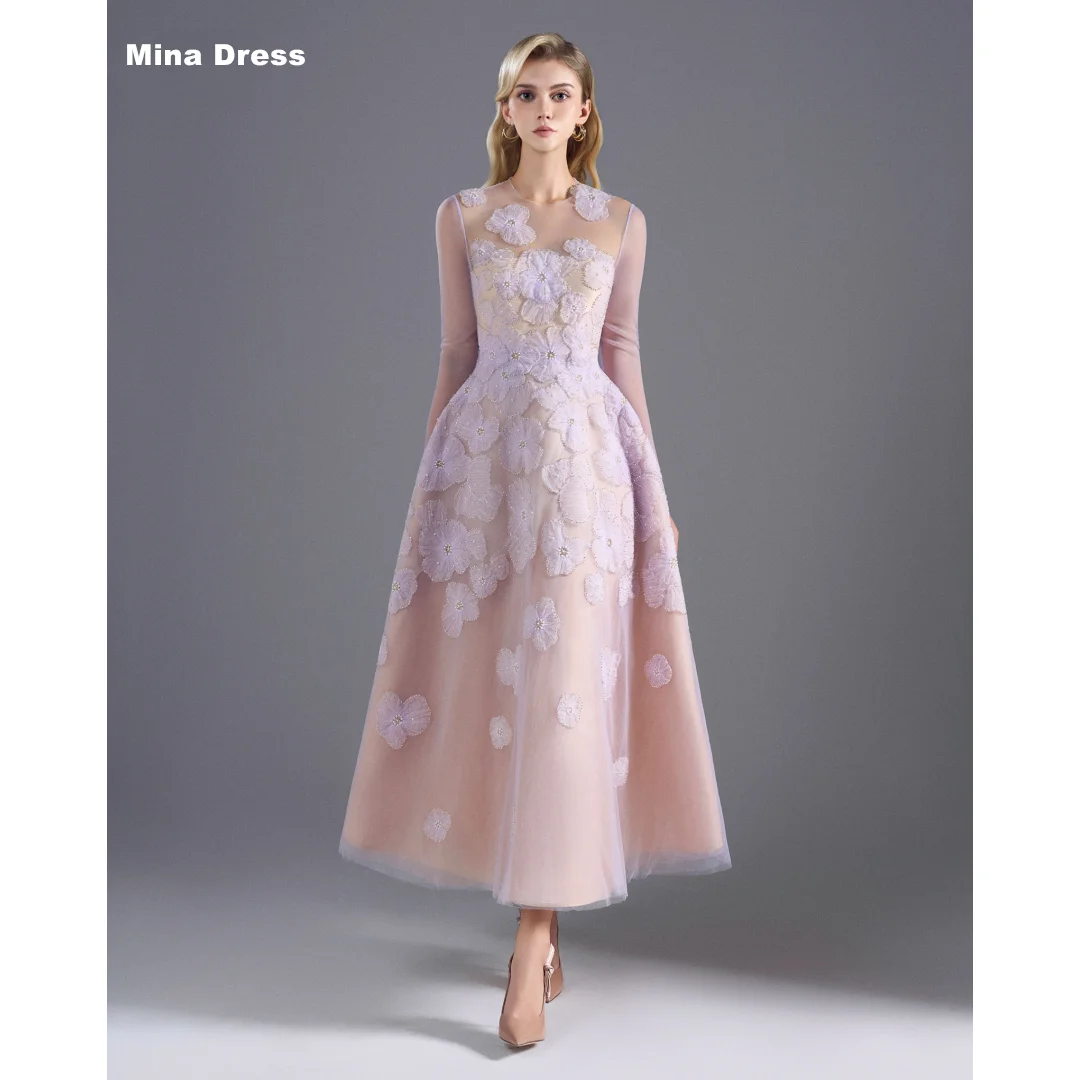 Mina Customized Pink Luxury Party Dress Flowers Sequins. Long Sleeves Beads Best Selling Dresses Round Neck Prom Elegant Brand
Mina Customized Pink Luxury Party Dress Flowers Sequins. Long Sleeves Beads Best Selling Dresses Round Neck Prom Elegant Brand