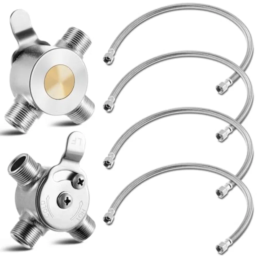 Pcs 3/8" Manual Mixing Valve Hot Cold Water Temperature Mixer Thermostatic Mixing Valve for Home and Bathroom Below Deck to Adj
Pcs 3/8" Manual Mixing Valve Hot Cold Water Temperature Mixer Thermostatic Mixing Valve for Home and Bathroom Below Deck to Adj