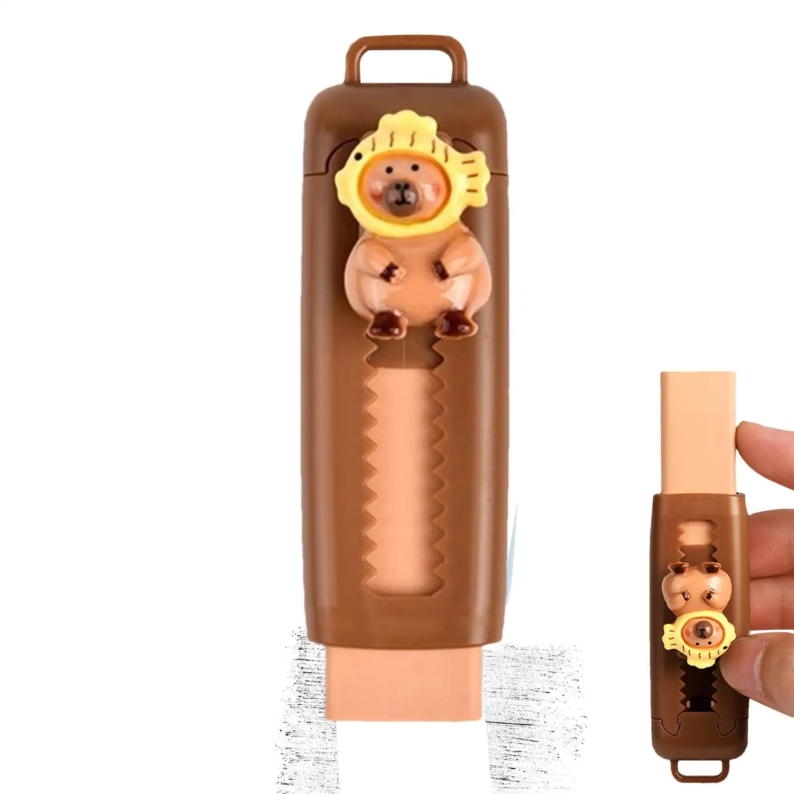 1 шт., телескопический ластик с капибарой, ластик для рисования, ластики для карандашей, резиновый ластик, детские ластики с рисунком капибары, милые ластики Push-Pull
1 шт., телескопический ластик с капибарой, ластик для рисования, ластики для карандашей, резиновый ластик, детские ластики с рисунком капибары, милые ластики Push-Pull