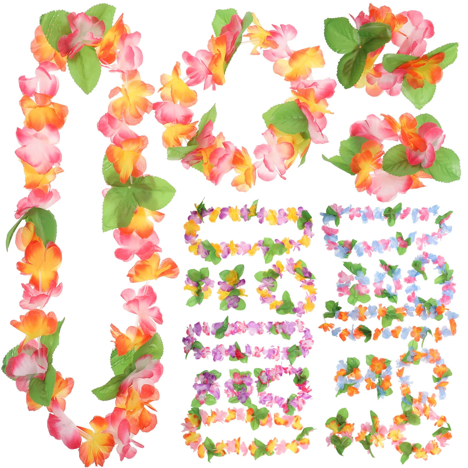 Hawaiian Lei Wreaths Flower Leis Kit Luau Party Favors Adult Decorations Beach Wedding Festival Photography Artificial
Hawaiian Lei Wreaths Flower Leis Kit Luau Party Favors Adult Decorations Beach Wedding Festival Photography Artificial