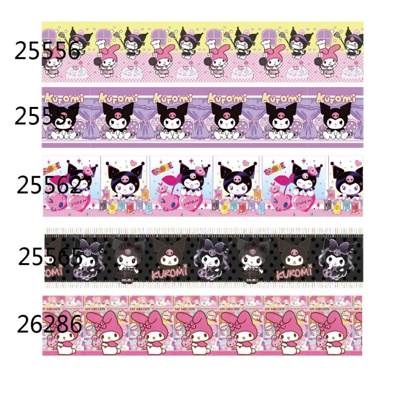 5Yards Sanrio Kuromi Cartoon Grosgrain Ribbon for Hairbows DIY Gifts Sewing Accessories Crafts Materials
5Yards Sanrio Kuromi Cartoon Grosgrain Ribbon for Hairbows DIY Gifts Sewing Accessories Crafts Materials