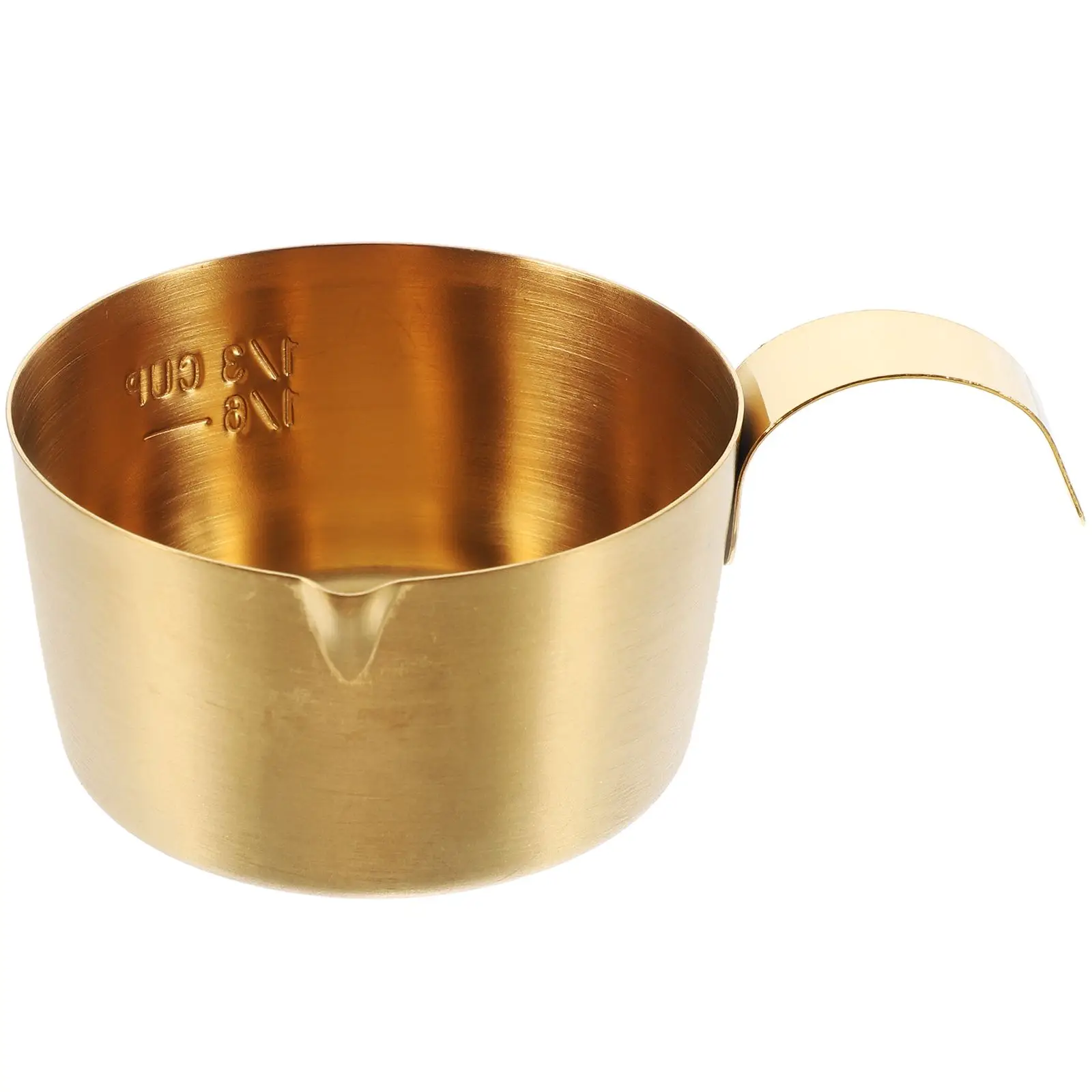 Stainless Steel Extraction Cup 80ml Gold Sauce Pitcher Measuring Coffee Dispenser Small Milk Container
Stainless Steel Extraction Cup 80ml Gold Sauce Pitcher Measuring Coffee Dispenser Small Milk Container