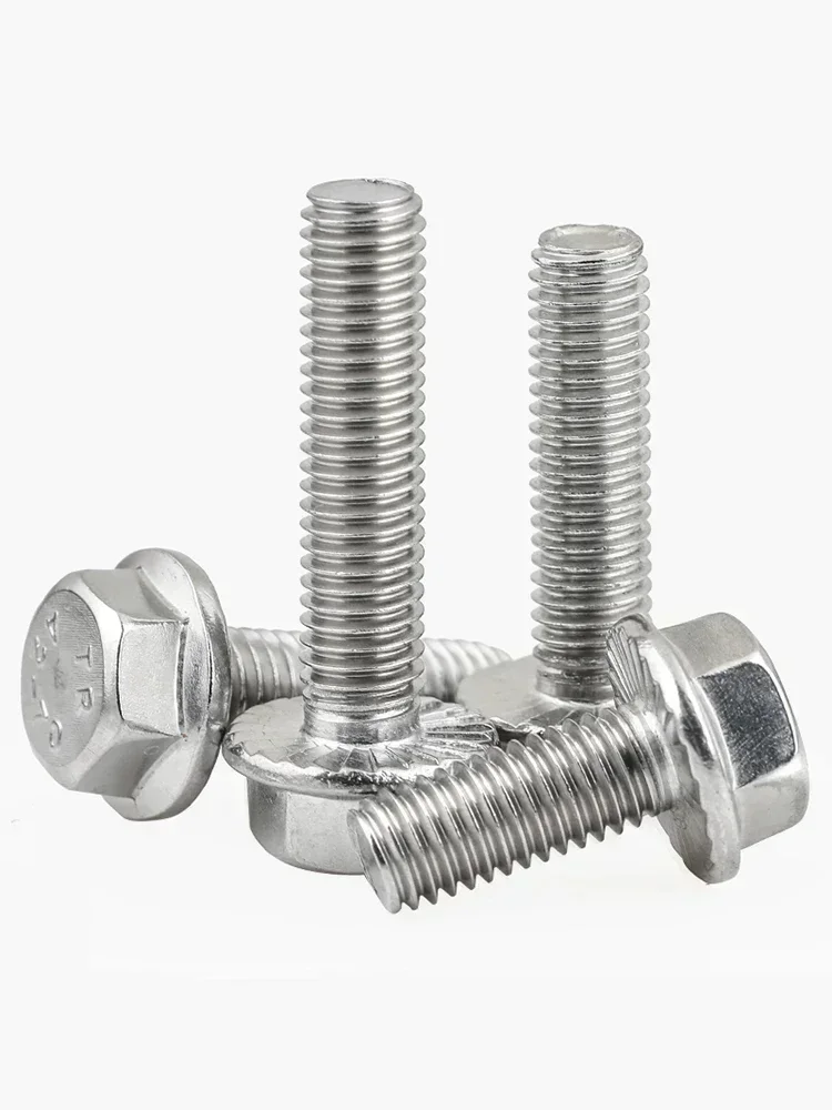 5pcc M8 304 Stainless Steel Hexagon Bolts with Flange GB5789 Flanged Toothed Anti-slip Screw 6.8 Hexagonal Flange Screws
5pcc M8 304 Stainless Steel Hexagon Bolts with Flange GB5789 Flanged Toothed Anti-slip Screw 6.8 Hexagonal Flange Screws
