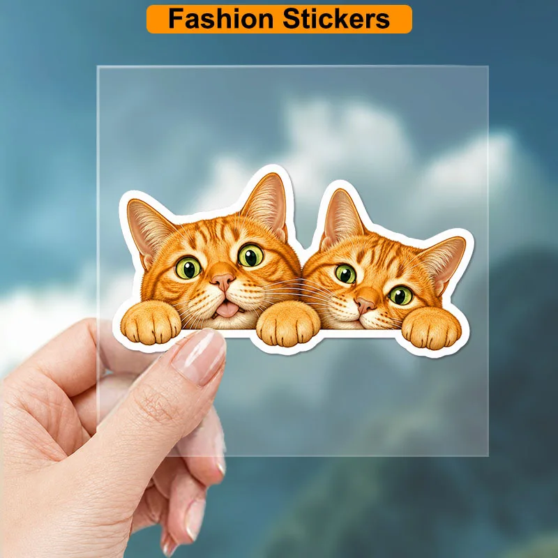 1Pc Peeking Orange Tabby Cat Waterproof Vinyl Sticker For Car Window Motorcycle Helmet Laptop Pet Lover Gift
1Pc Peeking Orange Tabby Cat Waterproof Vinyl Sticker For Car Window Motorcycle Helmet Laptop Pet Lover Gift