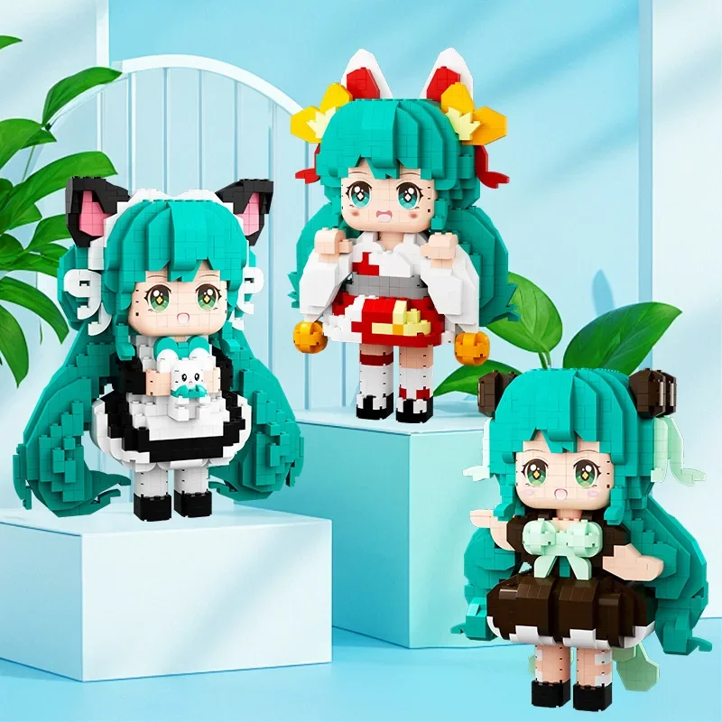 Hatsune Miku Magic Building Blocks Виртуальная певица 3D модель DIY Собранная головоломка Мини-кирпичная фигурка игрушки для подарка на день рождения
Hatsune Miku Magic Building Blocks Виртуальная певица 3D модель DIY Собранная головоломка Мини-кирпичная фигурка игрушки для подарка на день рождения
