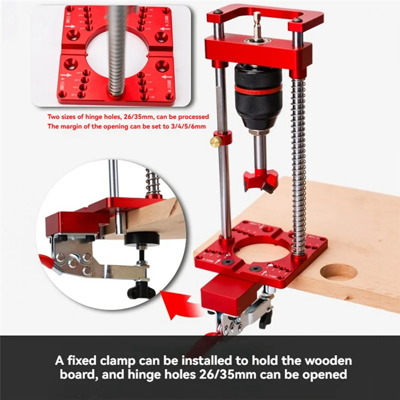 B08B-35Mm Hinge Hole Locator For Hand Drill Fixing Bracket Handheld Electric Drill Holder Bench
B08B-35Mm Hinge Hole Locator For Hand Drill Fixing Bracket Handheld Electric Drill Holder Bench