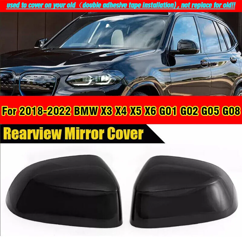 2X Gloss Black Mirror Cover Cap For BMW X3 X4 X5 X6 G01 G02 G05 G08 2018-2022
2X Gloss Black Mirror Cover Cap For BMW X3 X4 X5 X6 G01 G02 G05 G08 2018-2022