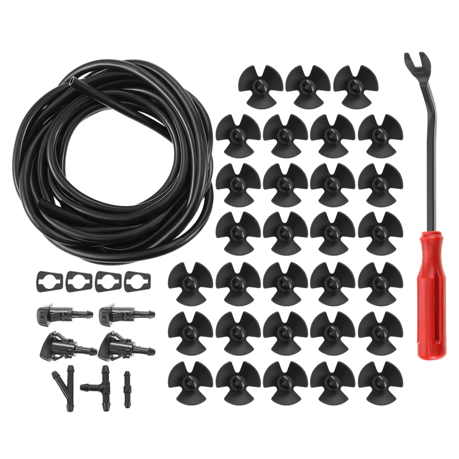 43Pcs/Set Windshield Washer Nozzles Kit 5303833AA, 55077460AA, 5160308AA For Dodge / Ram Chrysler /Jeep Auto Replacement Parts 
43Pcs/Set Windshield Washer Nozzles Kit 5303833AA, 55077460AA, 5160308AA For Dodge / Ram Chrysler /Jeep Auto Replacement Parts