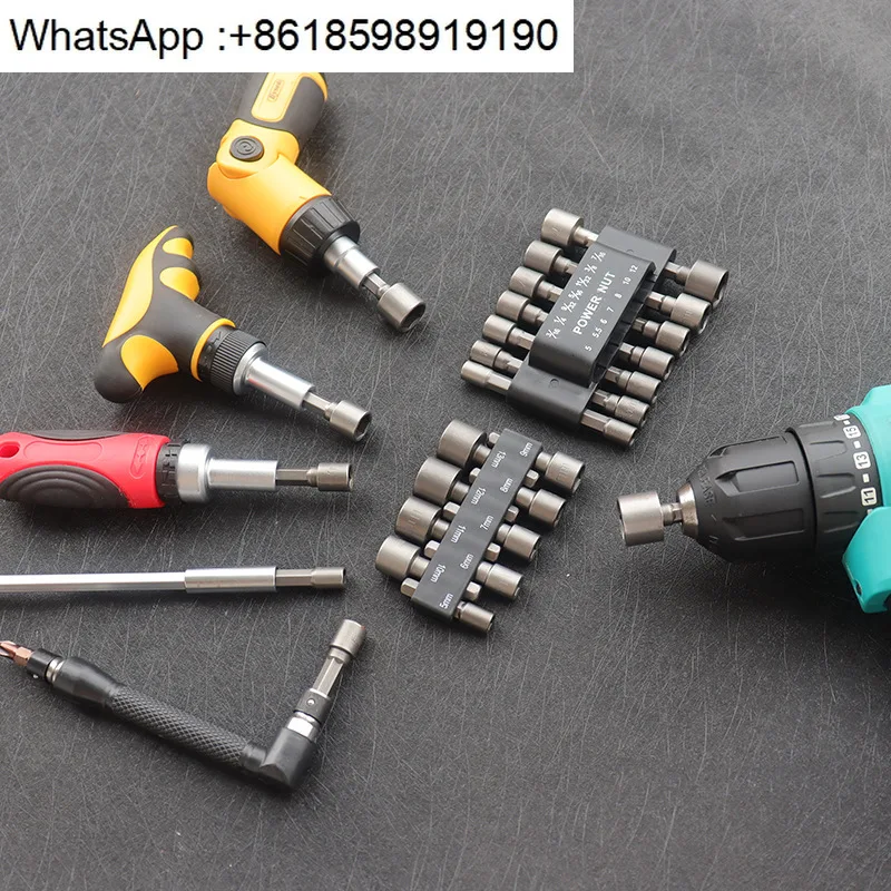 Imported hexagonal handle, wind batch, sleeve head, hand drill, electric screwdriver 6.35 screwdriver accessories
Imported hexagonal handle, wind batch, sleeve head, hand drill, electric screwdriver 6.35 screwdriver accessories