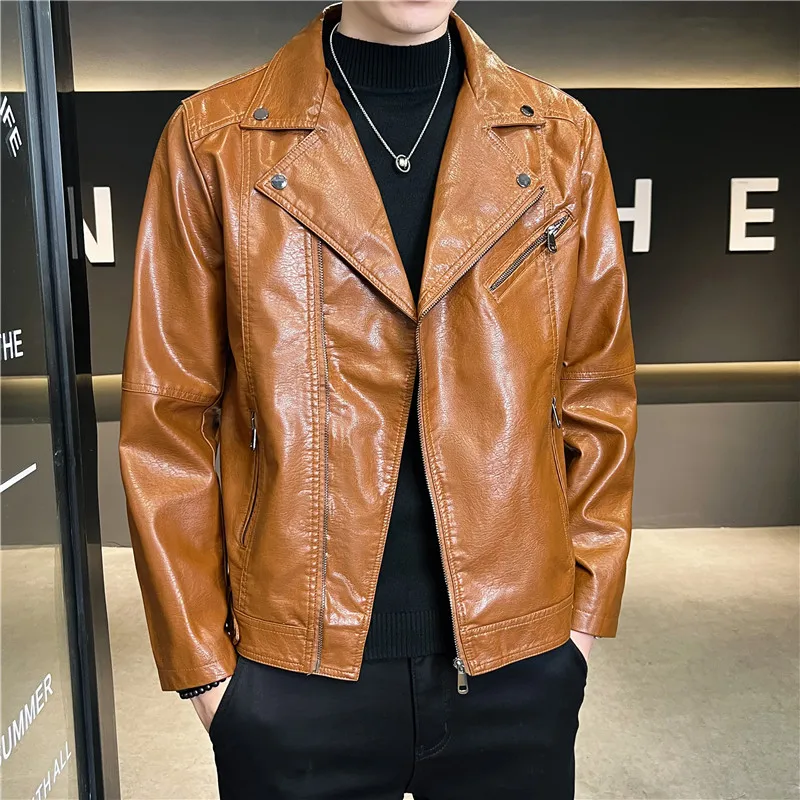 Autumn Winter Men Leather Jackets Fashion Motorcycle Jackets Mens Warm Pu Outerwear Jackets Slim Coat Mens Brand Clothing Nice
Autumn Winter Men Leather Jackets Fashion Motorcycle Jackets Mens Warm Pu Outerwear Jackets Slim Coat Mens Brand Clothing Nice