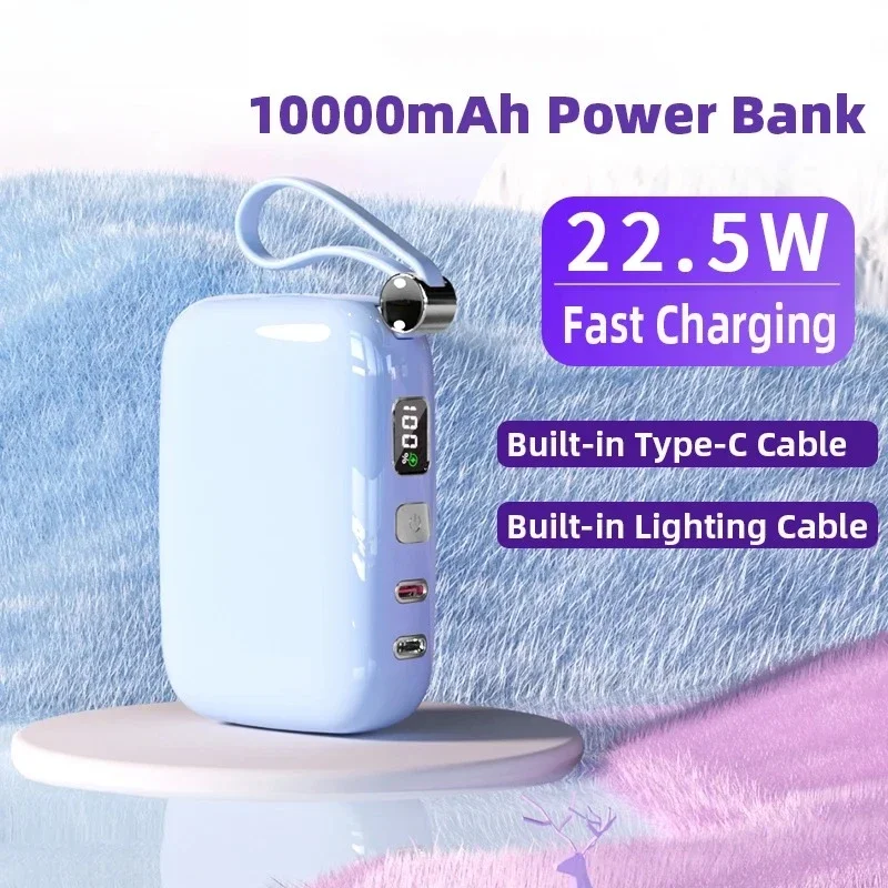 НОВЫЙ портативный внешний аккумулятор емкостью 10000 мАч PD22.5W, быстрая зарядка, внешний аккумулятор для мобильных устройств, мини-PowerBank для IPhone, Samsung, Hot 2025
НОВЫЙ портативный внешний аккумулятор емкостью 10000 мАч PD22.5W, быстрая зарядка, внешний аккумулятор для мобильных устройств, мини-PowerBank для IPhone, Samsung, Hot 2025