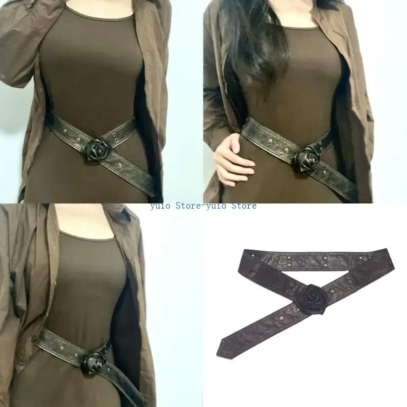 X7XB Punk Waist Belts Unique 3D Rose Waist Belt Cowgirl Grunge Body Jewelry
X7XB Punk Waist Belts Unique 3D Rose Waist Belt Cowgirl Grunge Body Jewelry