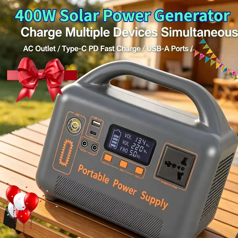 2026 New Arrival 400W Power Station Portable Solar Power Generator 220V 192Wh LiFePO4 Battery Power Plant UPS Emergency Energy
2026 New Arrival 400W Power Station Portable Solar Power Generator 220V 192Wh LiFePO4 Battery Power Plant UPS Emergency Energy