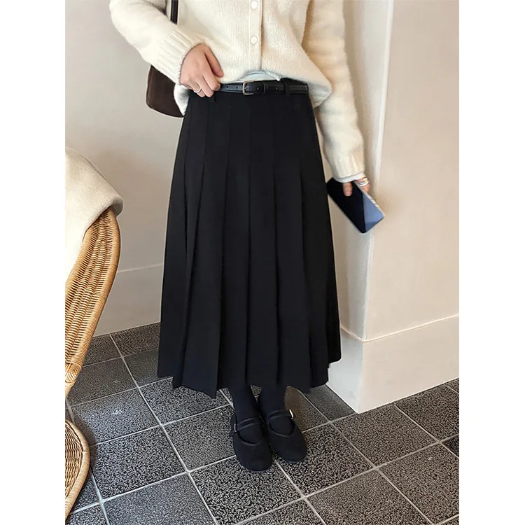 Classic Retro College Slim Woolen Pleated Skirt for Women 2025 Winter New A-line Long Skirt
Classic Retro College Slim Woolen Pleated Skirt for Women 2025 Winter New A-line Long Skirt