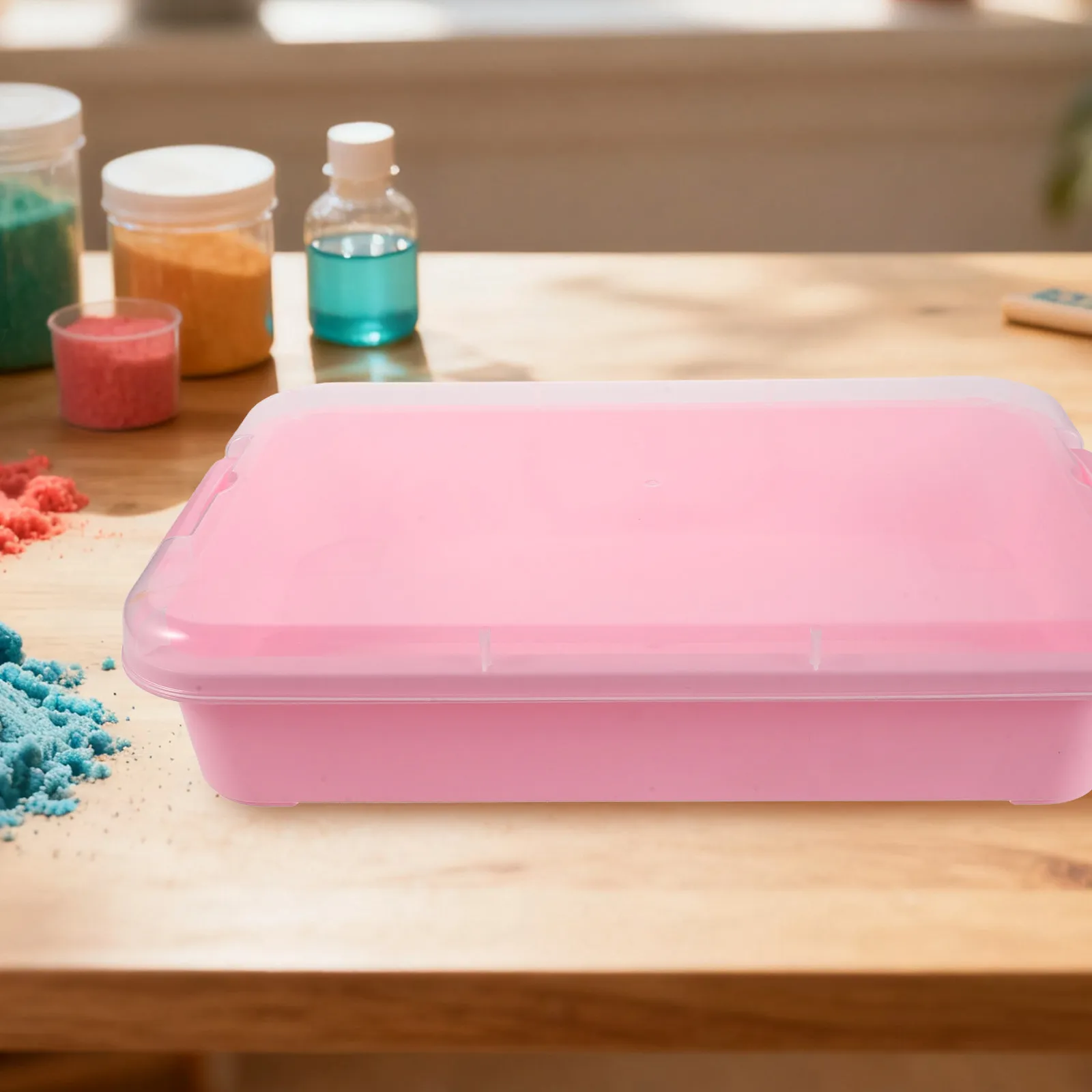 Набор из 2 шт. штабелируемых пластиковых контейнеров для хранения с крышкой, переносной лоток для сенсорных игр, органайзер для песочницы, для хранения художественных принадлежностей и поделок
Набор из 2 шт. штабелируемых пластиковых контейнеров для хранения с крышкой, переносной лоток для сенсорных игр, органайзер для песочницы, для хранения художественных принадлежностей и поделок