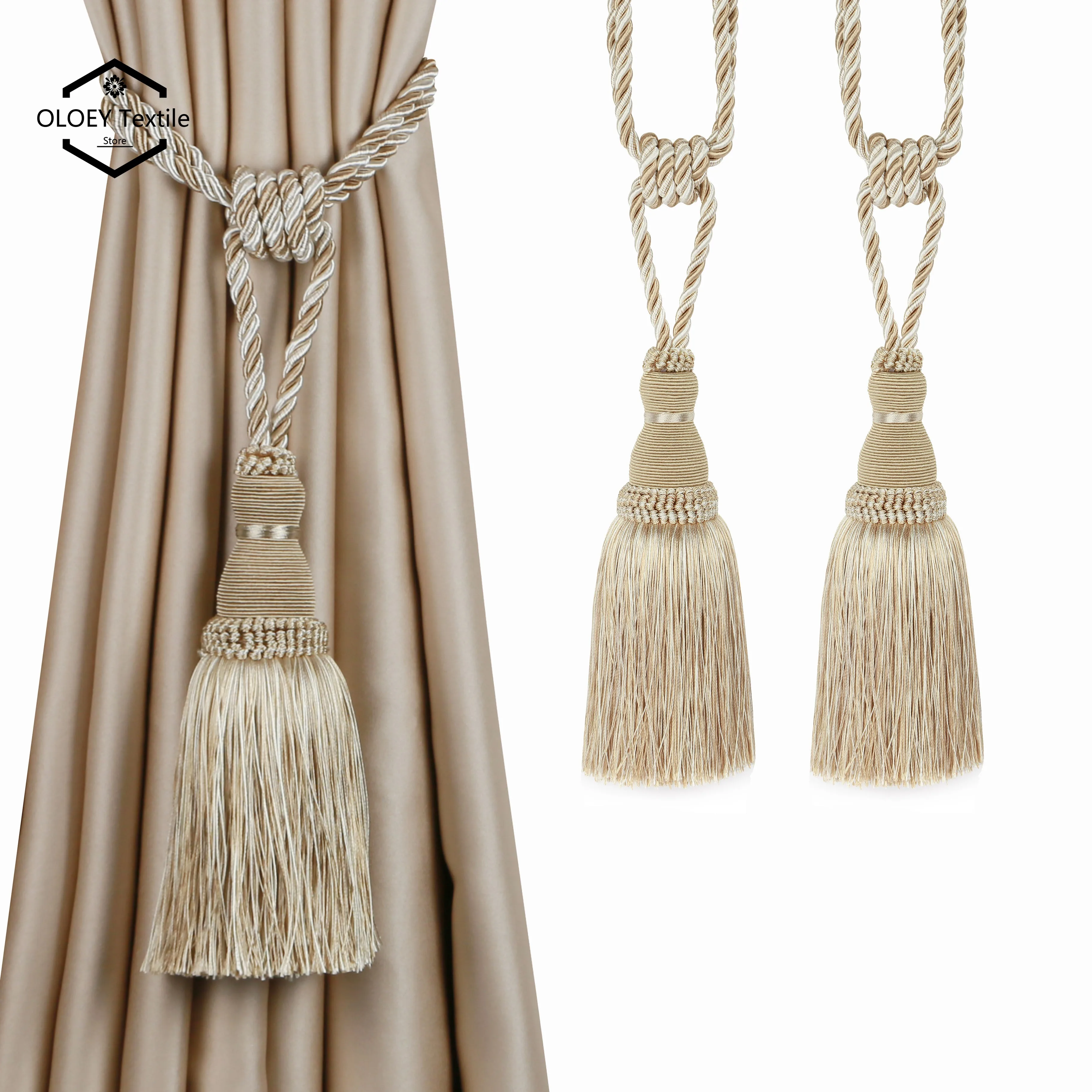 2Pcs Tassel Curtain Tiebacks Curtain Holder Handmade Tassel For Decoration Rope Curtain Hanging Balls for Home Accessories
2Pcs Tassel Curtain Tiebacks Curtain Holder Handmade Tassel For Decoration Rope Curtain Hanging Balls for Home Accessories