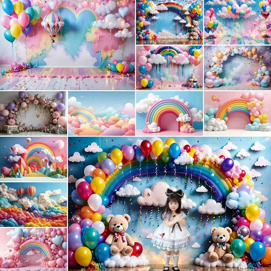 MOON.QG Arch Balloon Rainbow Cloud Children Birthday Baby Shower Communion Party Backdrop Photography Background Photo Studio
MOON.QG Arch Balloon Rainbow Cloud Children Birthday Baby Shower Communion Party Backdrop Photography Background Photo Studio
