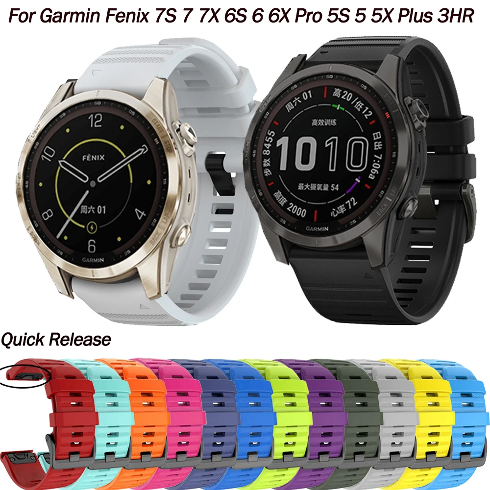 Silicone 20 22 26mm Smart Watch Band Straps For Garmin Fenix 7S 7 7X 6S 6 6X Pro 5S 5 5X Plus Easyfit Bracelet Wristbands Correa
Silicone 20 22 26mm Smart Watch Band Straps For Garmin Fenix 7S 7 7X 6S 6 6X Pro 5S 5 5X Plus Easyfit Bracelet Wristbands Correa