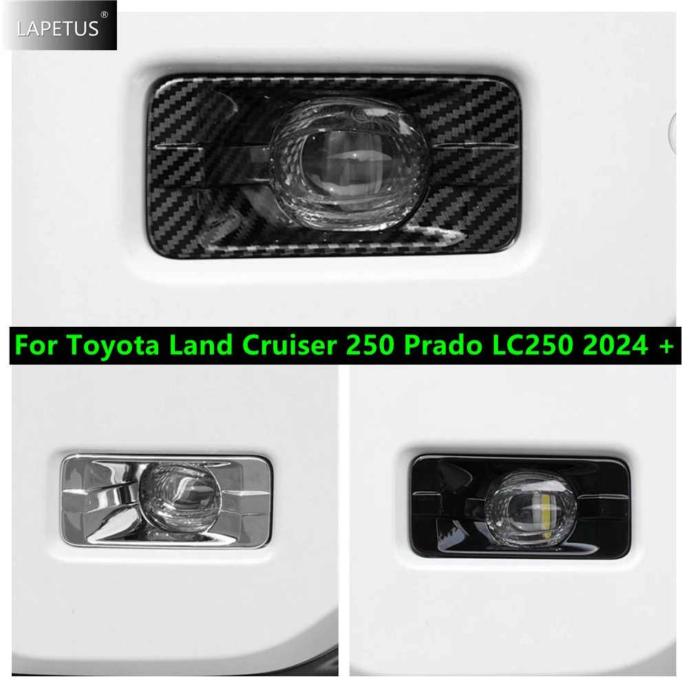 For Toyota Land Cruiser 250 Prado LC250 2024 2025 ABS Chrome Car Front Fog Light Lamp Cover Car Foglamp Exterior Carbon / Black 
For Toyota Land Cruiser 250 Prado LC250 2024 2025 ABS Chrome Car Front Fog Light Lamp Cover Car Foglamp Exterior Carbon / Black