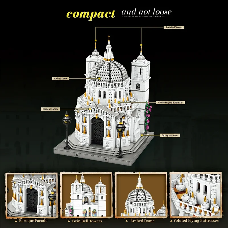 4270PCS Venice Church Block Street Scene Architectural Model Bricks Set With LED Lights Desktop Ornament Toy decoration gift
4270PCS Venice Church Block Street Scene Architectural Model Bricks Set With LED Lights Desktop Ornament Toy decoration gift