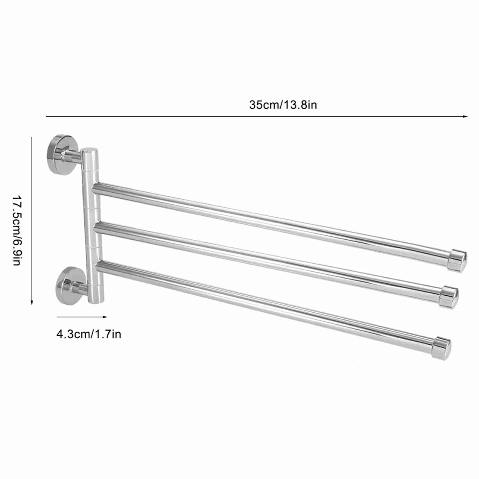 Bathroom Wall Mounted Towel Rack Swing Out Rotating Towel Hanger Shelf
Bathroom Wall Mounted Towel Rack Swing Out Rotating Towel Hanger Shelf