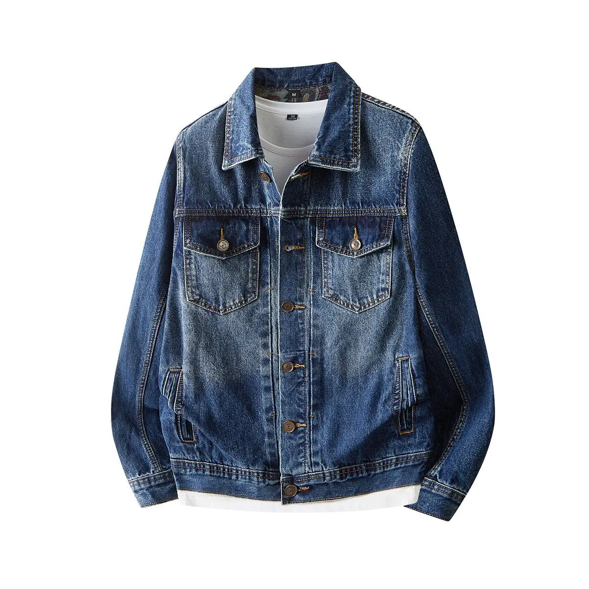 Casual Korean Japanese Large Size Printed Denim Jaet Men's Trendy Autumn Winter New Sle Stand Fit Casual Outerwear
Casual Korean Japanese Large Size Printed Denim Jaet Men's Trendy Autumn Winter New Sle Stand Fit Casual Outerwear