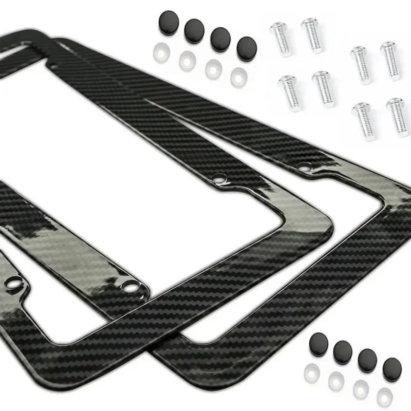 NEW Universal 30*15CM 2pcs License Plate Frame Carbon pattern Plastic License Plate Frame Bracket with Standard Screw Kits
NEW Universal 30*15CM 2pcs License Plate Frame Carbon pattern Plastic License Plate Frame Bracket with Standard Screw Kits