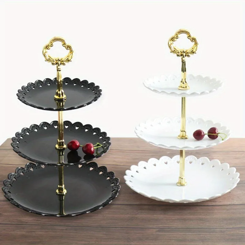 1PC 3Layer Sweets Cake Stand Wedding Party Dessert Table Sweets Fruit Plate Retro Tray Plates Holder Plastic Tiered Dessert Tray
1PC 3Layer Sweets Cake Stand Wedding Party Dessert Table Sweets Fruit Plate Retro Tray Plates Holder Plastic Tiered Dessert Tray