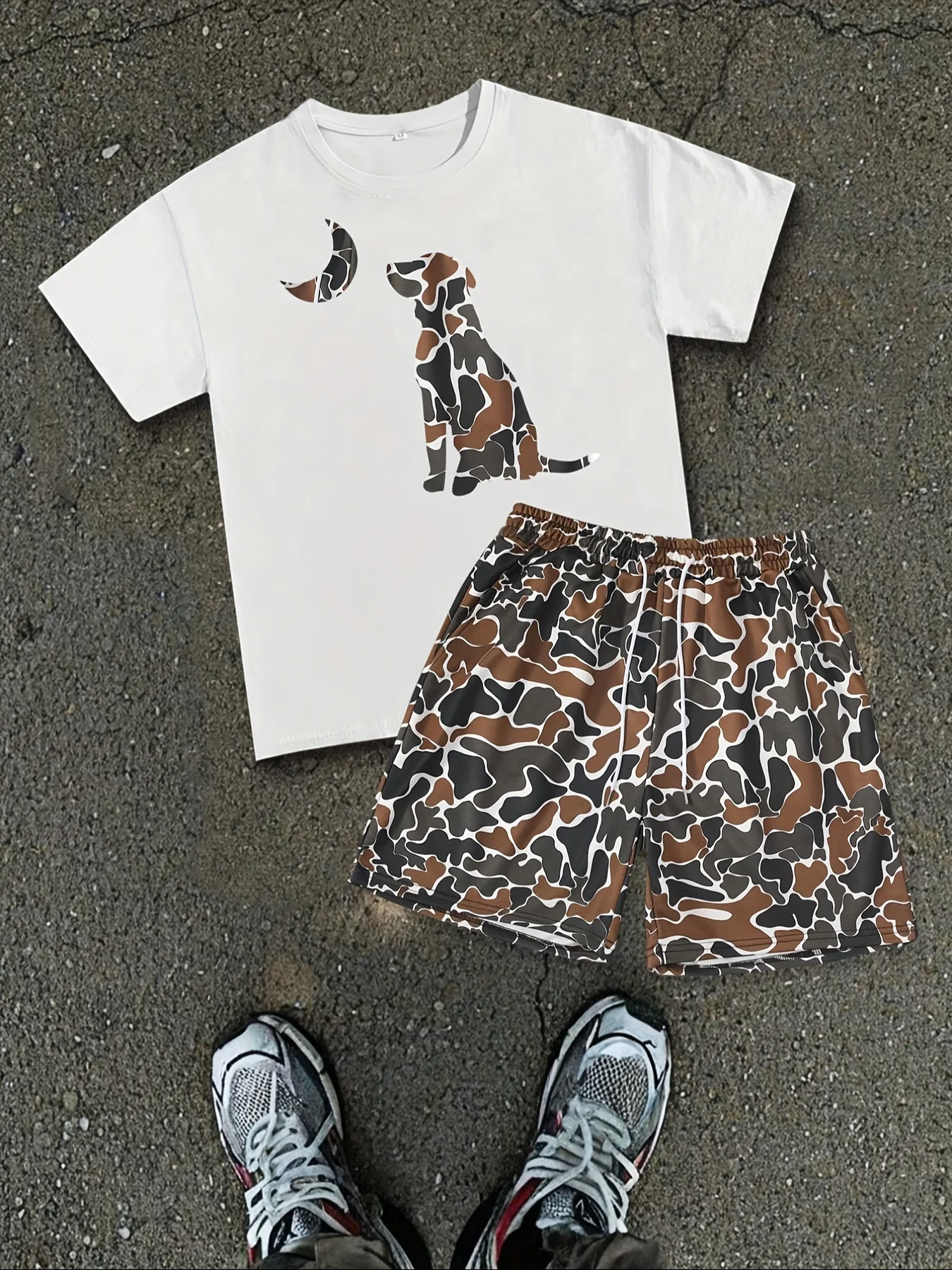 2026 Summer New Men's Short-Sleeved Set - 3D Trendy Brand Multi-Color Dog Print Casual Fashion Street Style Comfortable and Soft
2026 Summer New Men's Short-Sleeved Set - 3D Trendy Brand Multi-Color Dog Print Casual Fashion Street Style Comfortable and Soft