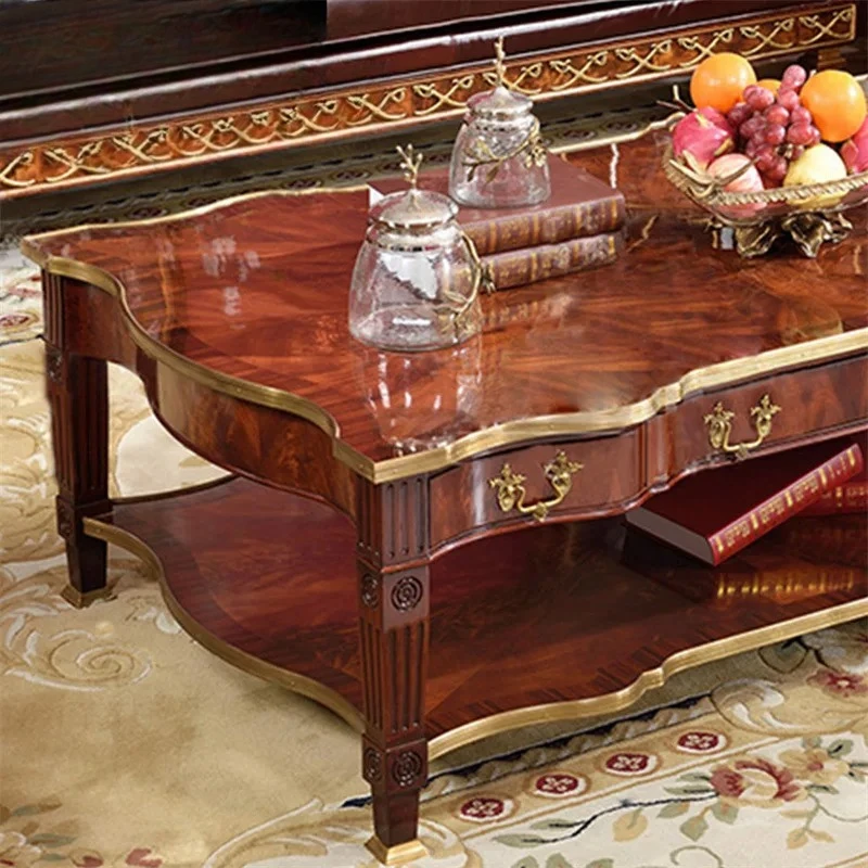 Nordic high-end living room furniture, solid wood rectangular coffee table, American coffee table
Nordic high-end living room furniture, solid wood rectangular coffee table, American coffee table