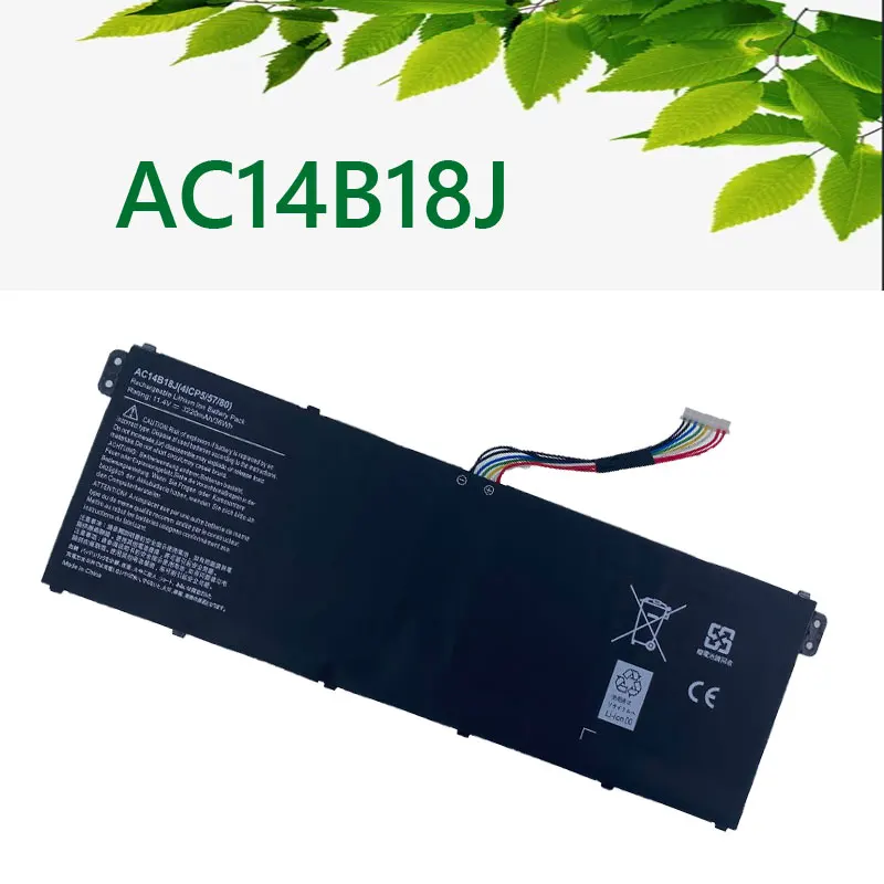 AC14B18J Laptop Battery for Acer Aspire E3-111 E3-112 E3-112M ES1-531 MS2394 B115-MP EX2519 N15Q3 N15W4
AC14B18J Laptop Battery for Acer Aspire E3-111 E3-112 E3-112M ES1-531 MS2394 B115-MP EX2519 N15Q3 N15W4
