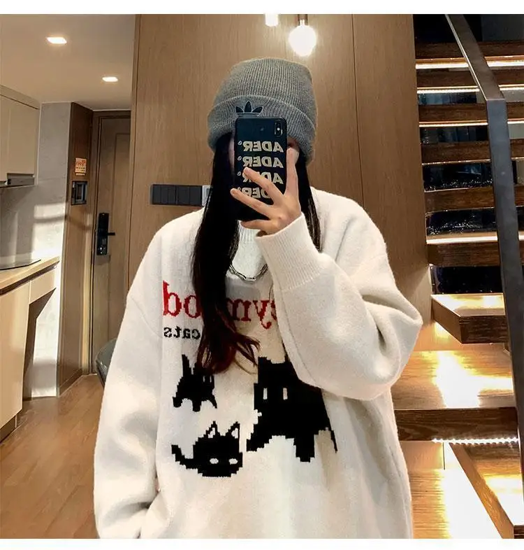 MANO lazy sweater women's autumn and winter new loose neutral style bottoming sweater American fashion brand retro sweater y2k
MANO lazy sweater women's autumn and winter new loose neutral style bottoming sweater American fashion brand retro sweater y2k