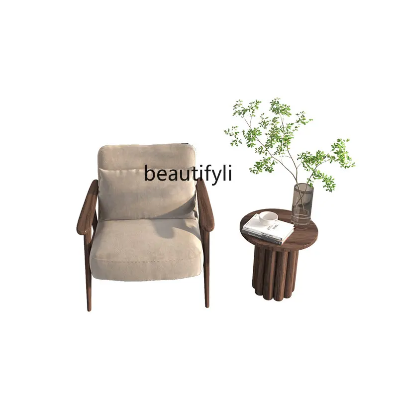 Solid Wood Single Sofa Living Room Nordic Armchair Modern Leisure Chair Minimalist Couch Balcony Chair
Solid Wood Single Sofa Living Room Nordic Armchair Modern Leisure Chair Minimalist Couch Balcony Chair