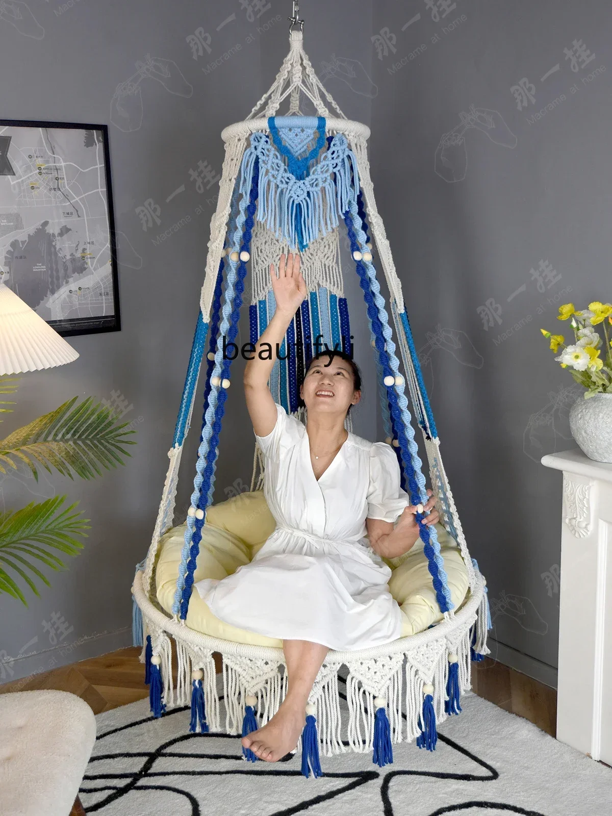 smt14 ss newPure Woven Colorful Glider Hanging Basket B & B Swing Home Living Room Hammock
smt14 ss newPure Woven Colorful Glider Hanging Basket B & B Swing Home Living Room Hammock