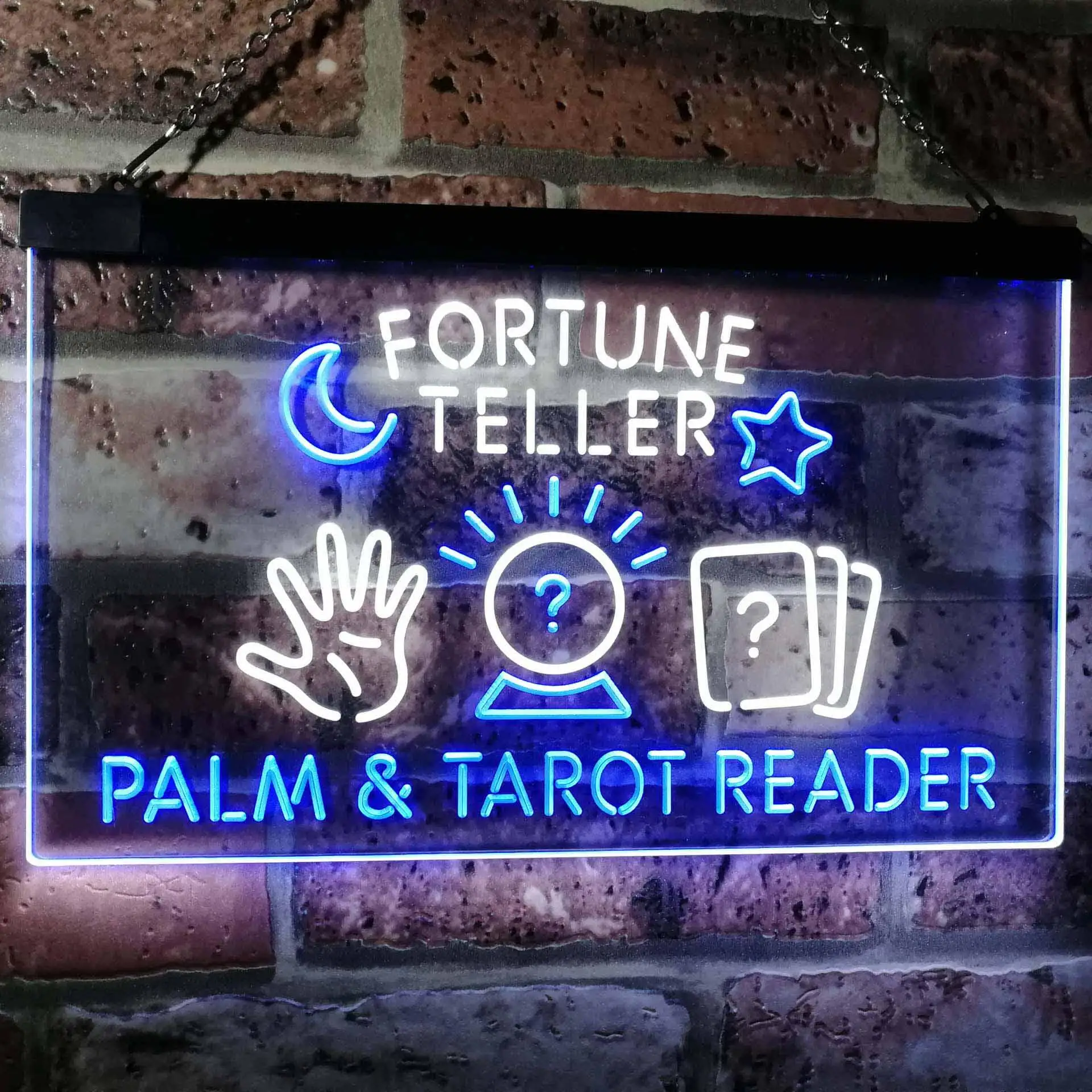 Fortune Teller Palm Reader Таро Двухцветная светодиодная неоновая вывеска st6-i3118
Fortune Teller Palm Reader Таро Двухцветная светодиодная неоновая вывеска st6-i3118