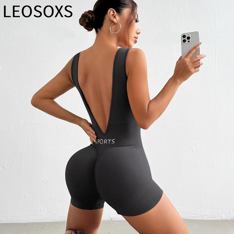 LEOSOXS женский короткий спортивный костюм, комплект для йоги, цельная спортивная одежда, женская одежда для тренировок в тренажерном зале, эластичное боди для фитнеса, костюм для йоги
LEOSOXS женский короткий спортивный костюм, комплект для йоги, цельная спортивная одежда, женская одежда для тренировок в тренажерном зале, эластичное боди для фитнеса, костюм для йоги