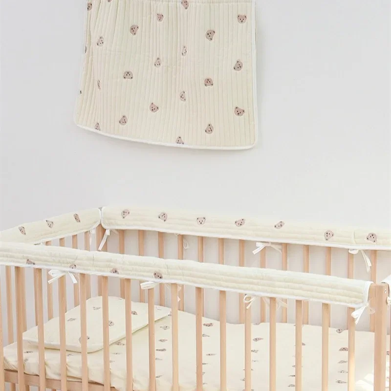 15*60CM Korean Embroidered Bear Fence Soft Anti-collision Bed Enclosure Pure Cotton Soft Protective Strip Bedding Bumpers
15*60CM Korean Embroidered Bear Fence Soft Anti-collision Bed Enclosure Pure Cotton Soft Protective Strip Bedding Bumpers