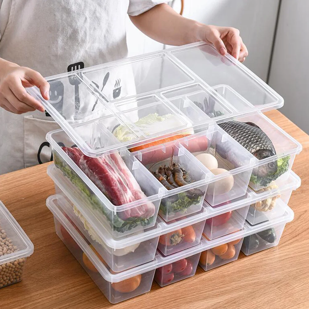 Refrigerator Organizer Bin with Lid Clear Food Storage Box Stackable Fresh Keeping Container for Fridge Vegetables Fruits Bread
Refrigerator Organizer Bin with Lid Clear Food Storage Box Stackable Fresh Keeping Container for Fridge Vegetables Fruits Bread
