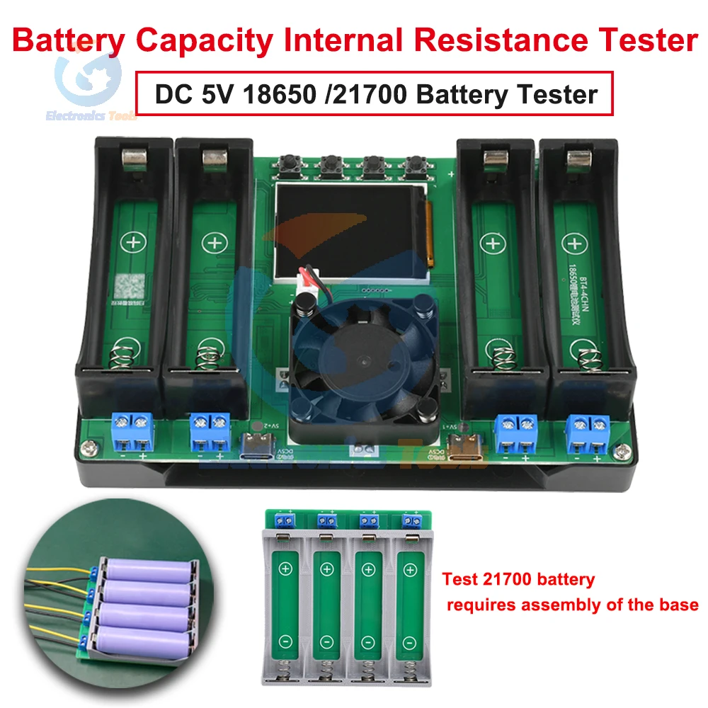 18650 21700 Lithium Battery Capacity Internal Resistance Tester Digital Battery Power Detector Module Battery Capacity Tester
18650 21700 Lithium Battery Capacity Internal Resistance Tester Digital Battery Power Detector Module Battery Capacity Tester