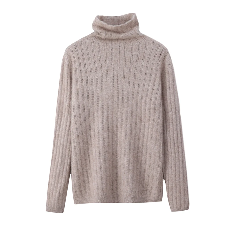 Fashion 100% Mink Cashmere Turtleneck Solid Color Sweater Pullover Long Sleeves Women Lazy Style Warm Soft Basic Clothing Top
Fashion 100% Mink Cashmere Turtleneck Solid Color Sweater Pullover Long Sleeves Women Lazy Style Warm Soft Basic Clothing Top