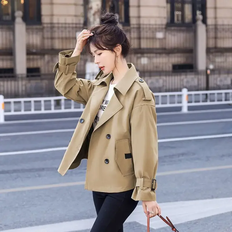 Windbreaker Suit Collar Jackets Women Loose 2025 Autumn Spring Korean Fashion Female Jacket Pocket Coat Double Breasted Coats
Windbreaker Suit Collar Jackets Women Loose 2025 Autumn Spring Korean Fashion Female Jacket Pocket Coat Double Breasted Coats