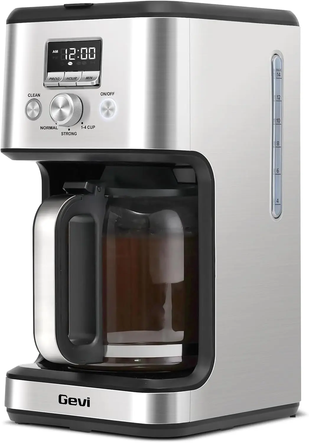 14-Cup Programmable Coffee Maker, Drip Machine with Strong Brew, Keep Warm, Auto Shut Off, Silver
14-Cup Programmable Coffee Maker, Drip Machine with Strong Brew, Keep Warm, Auto Shut Off, Silver