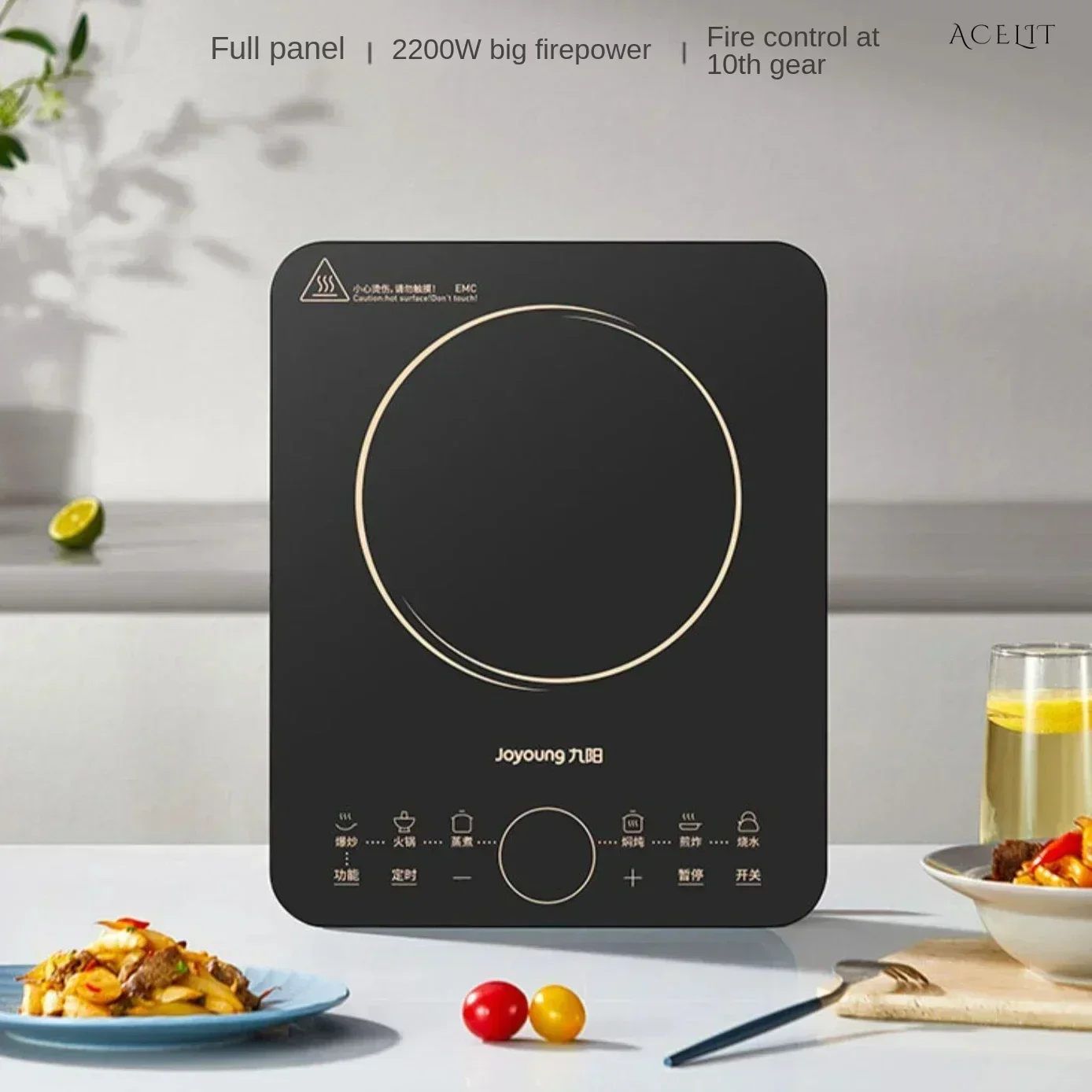 Household induction cooker. Multifunctional for cooking and intelligent stir-fry. Can also be used as a small hot pot
Household induction cooker. Multifunctional for cooking and intelligent stir-fry. Can also be used as a small hot pot