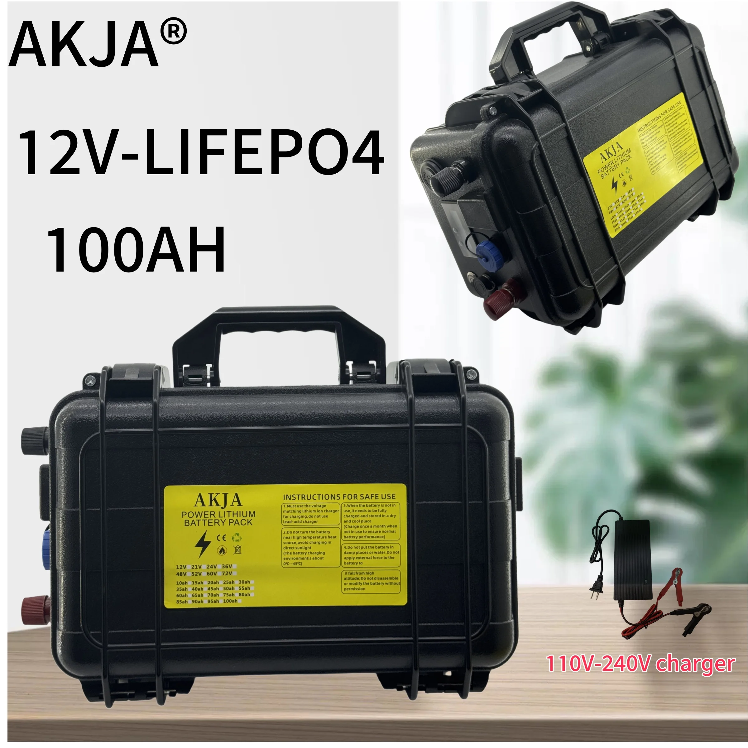 Air freight, marine propulsion, 12V LiFePO4 lithium battery, actual capacity 100AH, 6000 cycles, built-in 100A BMS
Air freight, marine propulsion, 12V LiFePO4 lithium battery, actual capacity 100AH, 6000 cycles, built-in 100A BMS
