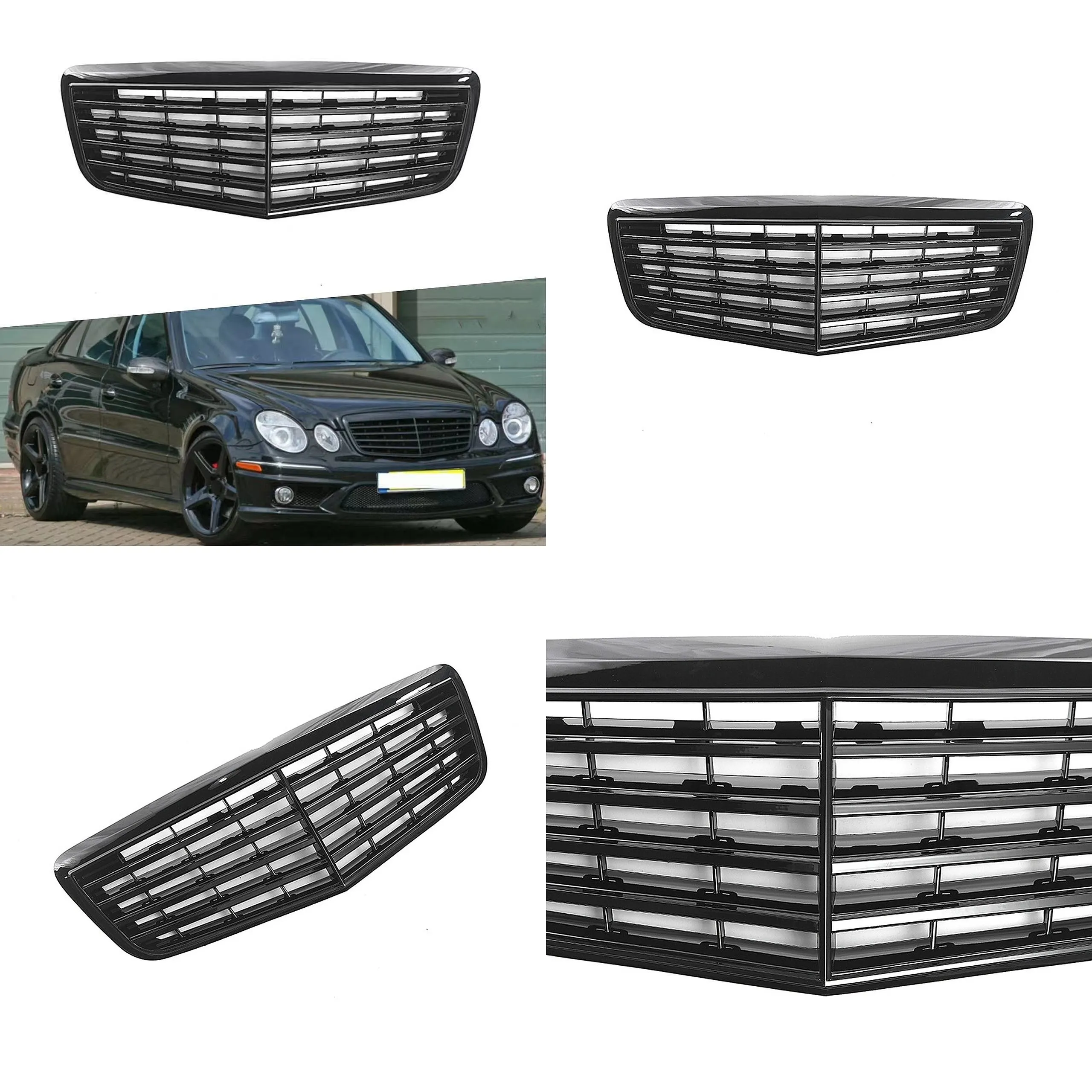 Gloss Black OE Style Front Grille For Mercedes W211 E-Class 2006-2008
Gloss Black OE Style Front Grille For Mercedes W211 E-Class 2006-2008
