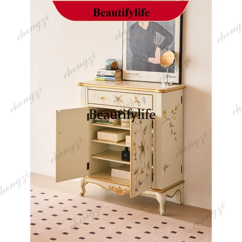 YL High-end European-style painted shoe cabinet Household French integrated porch cabinet American locker
YL High-end European-style painted shoe cabinet Household French integrated porch cabinet American locker